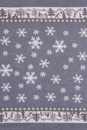 KULTSCHTOFF Küchentuch aus 100 % Baumwoll-Vollzwirn, Jacquardgewebt, marineblau, 50x75 cm, Swiss Made, saugfähig, langlebig und pflegeleicht